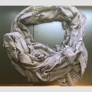 Linen Cross Scarf Charlotte Russe